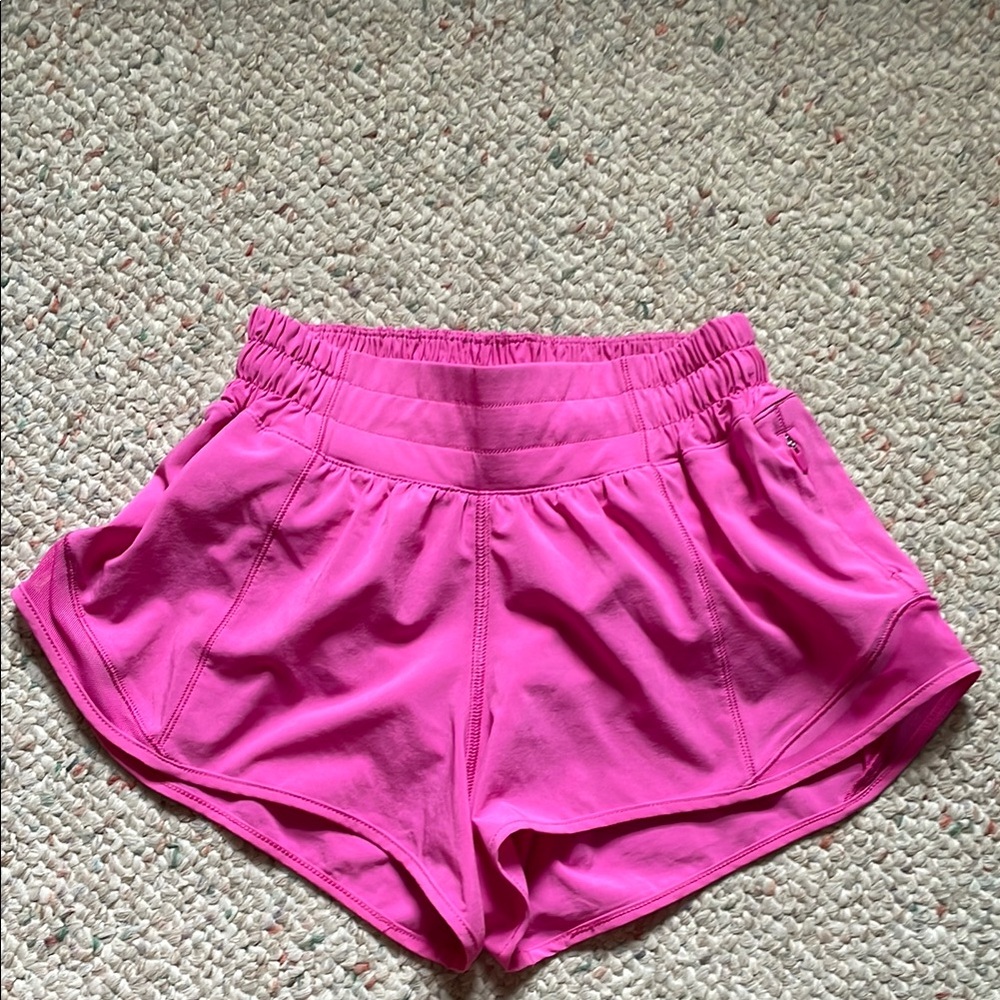 Lululemon Pink Athletic Shorts Lightweight Breathable Design  like NEW